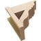 Ekena Millwork 8-in W x 18-in D x 18-in H Funston Trad Rough Cedar Woodgrain TimberThane Outlooker, Primed Tan OUTUR080X18X18FST04RCPR - alternate 6